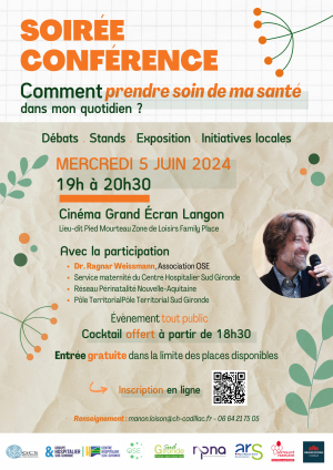 soirée conférence « Comment prendre soin de ma santé au quotidien ? »